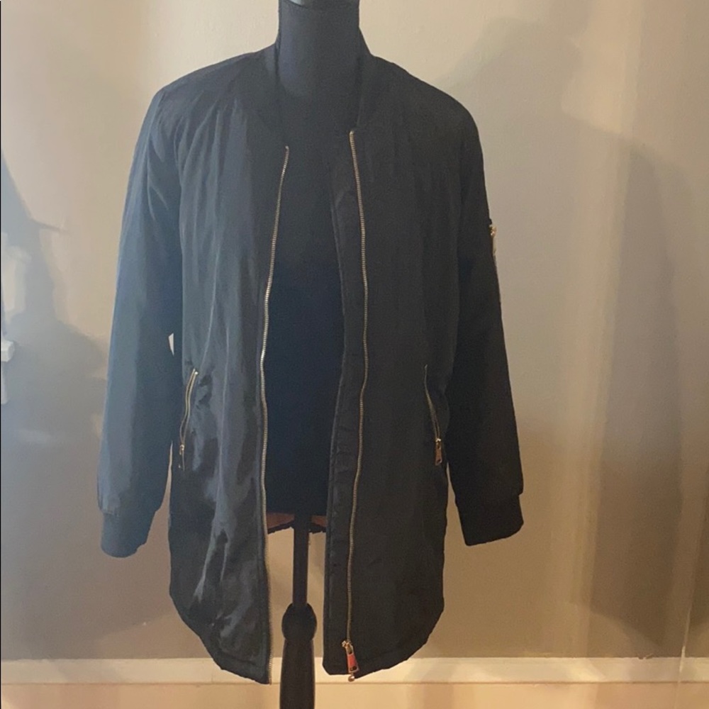 Long black bomber